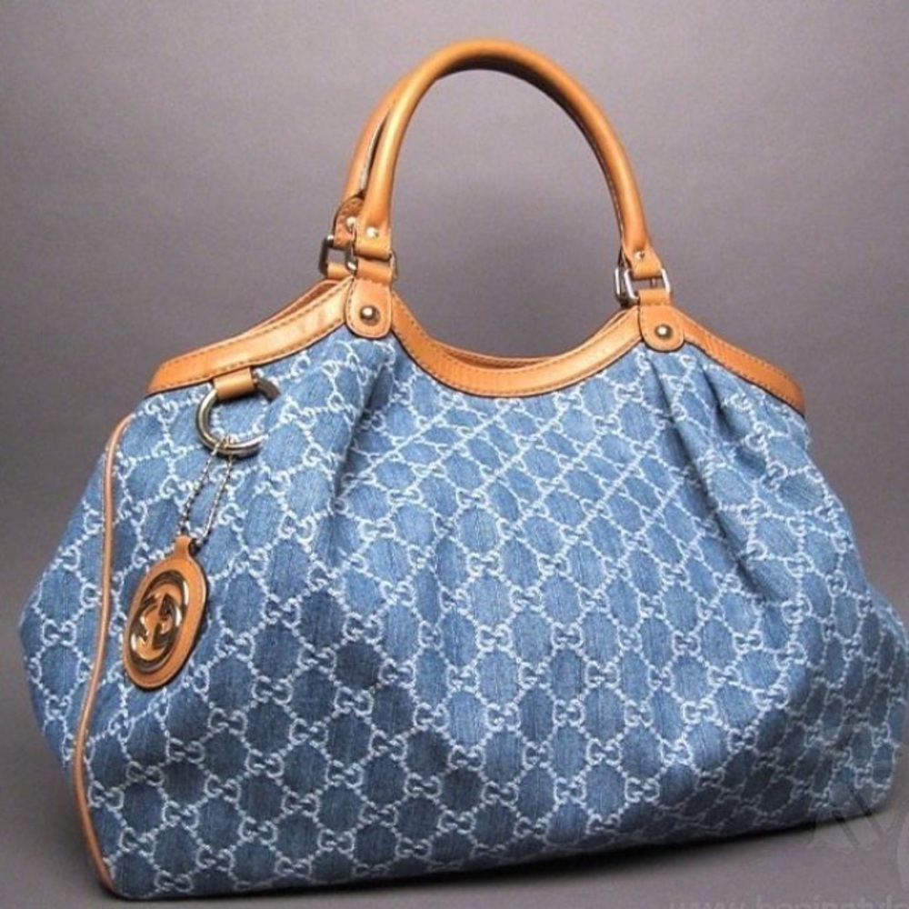 Gucci Large Denim Satchel 👜

100% Authentic
